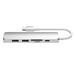 Satechi USB-C Slim Multiport adaptér V2 - Silver Aluminium ST-CMA2S