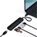 Satechi USB-C Slim Multiport adaptér with Ethernet - Black Aluminium ST-UCSMA3K