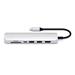 Satechi USB-C Slim Multiport adaptér with Ethernet - Silver Aluminium ST-UCSMA3S