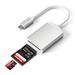 Satechi USB-C UHS-II Micro/SD Card reader - Silver Aluminium ST-TCU3CRS