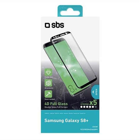 SBS - 4D Full Glass Tvrdené sklo pre Samsung Galaxy S8 Plus, číra TESCREEN4DSAS8PT