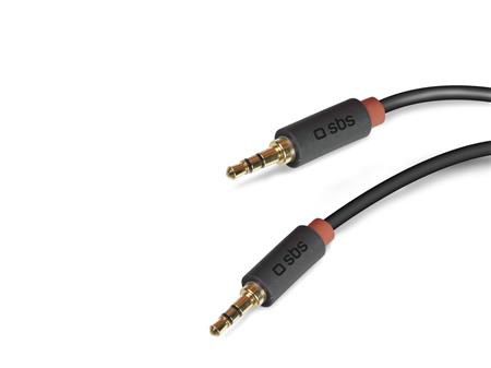 SBS - AUX kábel 3.5mm jack, 1,5 m, červená TECABLE35KR