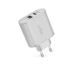 SBS - Cestovný adaptér s technológiou Power Delivery USB/USB-C, 30W, biela TETRPD30W