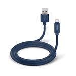 SBS - Kábel Polo USB/MFI Lightning silikónový, 1.5 m, modrá TECABLPOLOLIGB