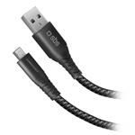 SBS - Kábel Unbreakable z kevlaru, USB/Micro-USB, dĺžka 1 m, čierna TECABLEUNKEVMICK