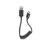 SBS - Kábel USB/Micro-USB, špirálový, 0.5 m, čierna TECABLEMICROSK