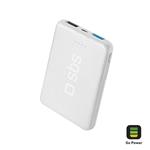 SBS - Záložný zdroj - PowerBank Pocket 5000 mAh, 2xUSB 2.1A, biela TEBB5000POCW