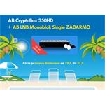 Set AB CryptoBox 350HD + LNB AB MNB 01Single ZADARMO SET AB 350 + MNB ZADARMO