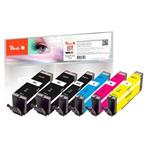 Set Peach PI100 |CMYBK + PBK |Canon PGI-570/CLI-571| + 1 atrament black ZADARMO PI100-337