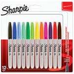 Sharpie, popisovač Fine, mix farieb, 12ks, 0.9mm, permanentná, blister 2065404