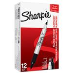 Sharpie, popisovač twin tip, čierny, 12ks, 0.5/0.9mm, permanentná S0811100