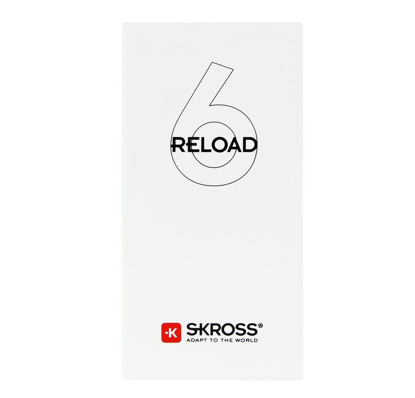 SKROSS powerbank Reload 6, 6000mAh, 1A výstup, microUSB kabel, biely 7640166320494