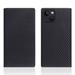 SLG Design puzdro D+ Italian Carbon Leather Diary pre iPhone 14 - Black SD-DPC-DC-IP14-BK