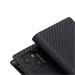 SLG Design puzdro D+ Italian Carbon Leather Diary pre iPhone 14 - Black SD-DPC-DC-IP14-BK