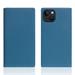 SLG Design puzdro D+ Italian Carbon Leather Diary pre iPhone 14 - Blue SD-DPC-DC-IP14-BL