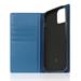 SLG Design puzdro D+ Italian Carbon Leather Diary pre iPhone 14 - Blue SD-DPC-DC-IP14-BL