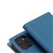 SLG Design puzdro D+ Italian Carbon Leather Diary pre iPhone 14 - Blue SD-DPC-DC-IP14-BL