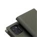 SLG Design puzdro D+ Italian Carbon Leather Diary pre iPhone 14 - Khaki SD-DPC-DC-IP14-KH