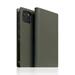 SLG Design puzdro D+ Italian Carbon Leather Diary pre iPhone 14 - Khaki SD-DPC-DC-IP14-KH