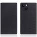 SLG Design puzdro D+ Italian Carbon Leather Diary pre iPhone 14 Plus - Black SD-DPC-DC-IP14S-BK