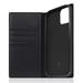 SLG Design puzdro D+ Italian Carbon Leather Diary pre iPhone 14 Plus - Black SD-DPC-DC-IP14S-BK