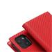 SLG Design puzdro D+ Italian Carbon Leather Diary pre iPhone 14 Plus - Red SD-DPC-DC-IP14S-RD