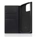 SLG Design puzdro D+ Italian Carbon Leather Diary pre iPhone 14 Pro - Black SD-DPC-DC-IP14P-BK