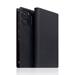 SLG Design puzdro D+ Italian Carbon Leather Diary pre iPhone 14 Pro - Black SD-DPC-DC-IP14P-BK