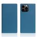 SLG Design puzdro D+ Italian Carbon Leather Diary pre iPhone 14 Pro - Blue SD-DPC-DC-IP14P-BL