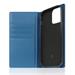 SLG Design puzdro D+ Italian Carbon Leather Diary pre iPhone 14 Pro - Blue SD-DPC-DC-IP14P-BL