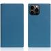 SLG Design puzdro D+ Italian Carbon Leather Diary pre iPhone 14 Pro Max - Blue SD-DPC-DC-IP14PM-BL