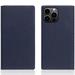 SLG Design puzdro D+ Italian Carbon Leather Diary pre iPhone 14 Pro Max - Navy SD-DPC-DC-IP14PM-NA