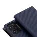 SLG Design puzdro D+ Italian Carbon Leather Diary pre iPhone 14 Pro Max - Navy SD-DPC-DC-IP14PM-NA