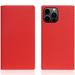 SLG Design puzdro D+ Italian Carbon Leather Diary pre iPhone 14 Pro Max - Red SD-DPC-DC-IP14PM-RD