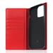 SLG Design puzdro D+ Italian Carbon Leather Diary pre iPhone 14 Pro Max - Red SD-DPC-DC-IP14PM-RD