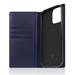 SLG Design puzdro D+ Italian Carbon Leather Diary pre iPhone 14 Pro - Navy SD-DPC-DC-IP14P-NA