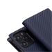 SLG Design puzdro D+ Italian Carbon Leather Diary pre iPhone 14 Pro - Navy SD-DPC-DC-IP14P-NA