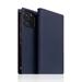 SLG Design puzdro D+ Italian Carbon Leather Diary pre iPhone 14 Pro - Navy SD-DPC-DC-IP14P-NA