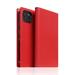 SLG Design puzdro D+ Italian Carbon Leather Diary pre iPhone 14 - Red SD-DPC-DC-IP14-RD