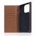 SLG Design puzdro D6 Hybrid Grain Case pre iPhone 14 Pro - Saddle Brown SD-D6H-DC-IP14P-SB