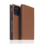 SLG Design puzdro D6 Hybrid Grain Case pre iPhone 14 Pro - Saddle Brown SD-D6H-DC-IP14P-SB