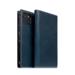 SLG Design puzdro D7 Italian Wax Leather pre iPhone 13 - Blue SD-D7W-DC-IP13-BL