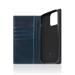 SLG Design puzdro D7 Italian Wax Leather pre iPhone 13 Pro - Blue SD-D7W-DC-IP13P-BL