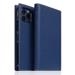 SLG Design puzdro D8 Full Grain Leather pre iPhone 12 Pro Max - Navy Blue SD-D8G-DC-IP12PM-NB