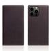 SLG Design puzdro D8 Full Grain Leather pre iPhone 14 Pro - Brown Cream SD-D8G-DC-IP14P-BC