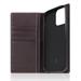 SLG Design puzdro D8 Full Grain Leather pre iPhone 14 Pro - Brown Cream SD-D8G-DC-IP14P-BC