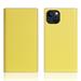 SLG Design puzdro D8 Neon Full Grain Leather Diary pre iPhone 14 - Lemon SD-D8N-DC-IP14-LM