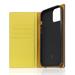 SLG Design puzdro D8 Neon Full Grain Leather Diary pre iPhone 14 - Lemon SD-D8N-DC-IP14-LM