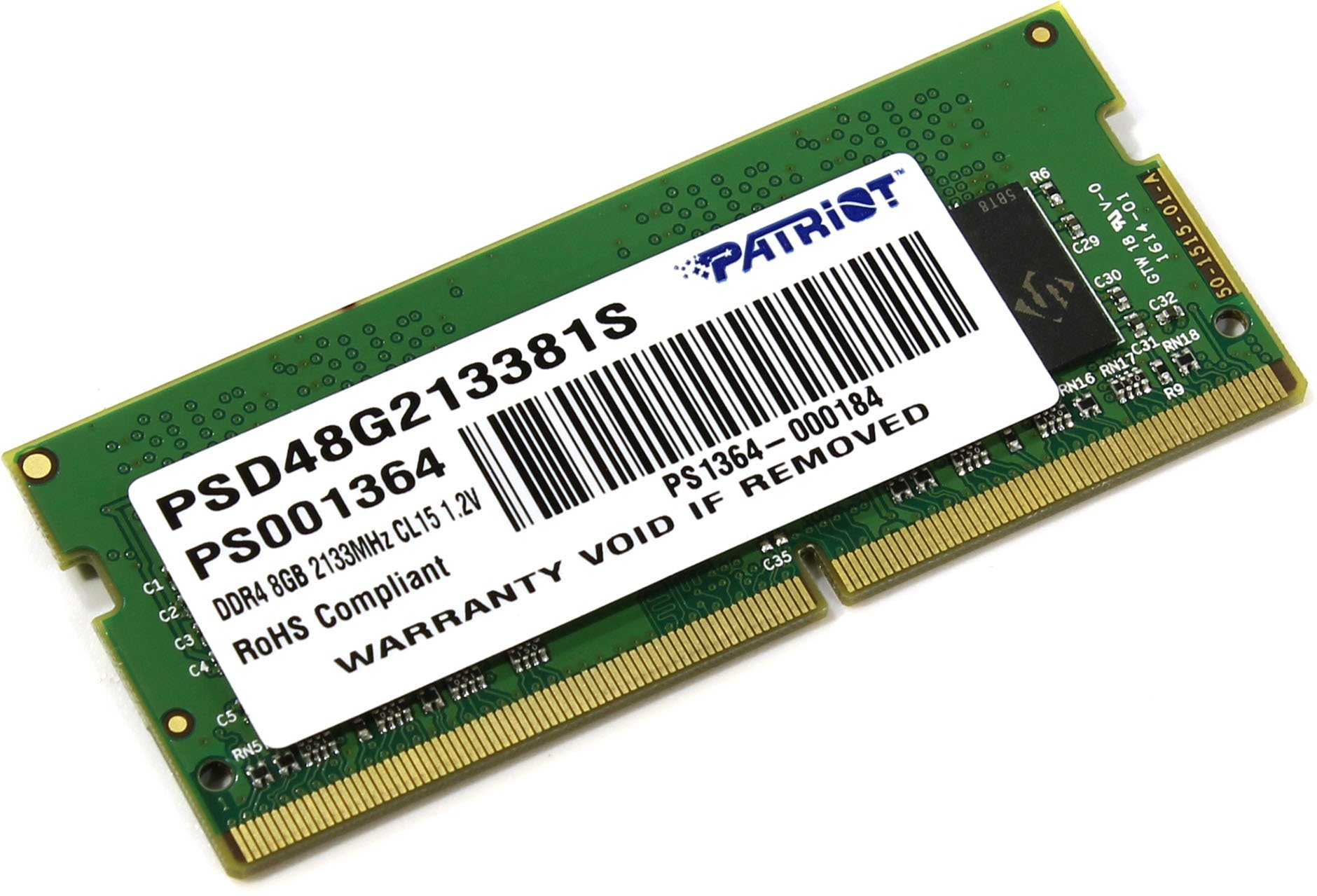 SO-DIMM 8GB DDR4-2133MHz Patriot CL15 SR PSD48G213381S