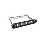 Solarix 10" modulární neosazený patch panel Solarix 12 portů 1U SX12M-0-STP-BK-UNI-N-10 24000110